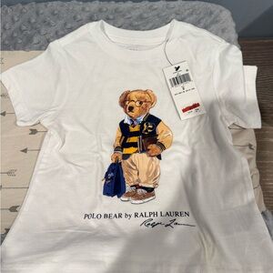 Ralph Lauren White Polo Bear T-Shirt